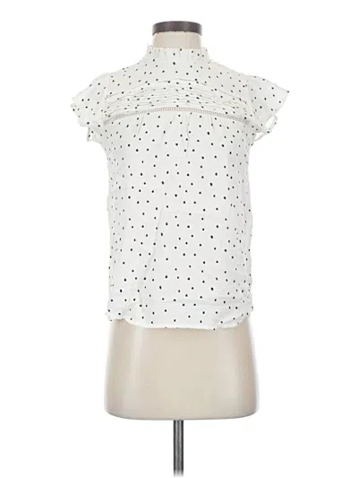 Pre-owned Sweet Wanderer Short Sleeve Blouse In White