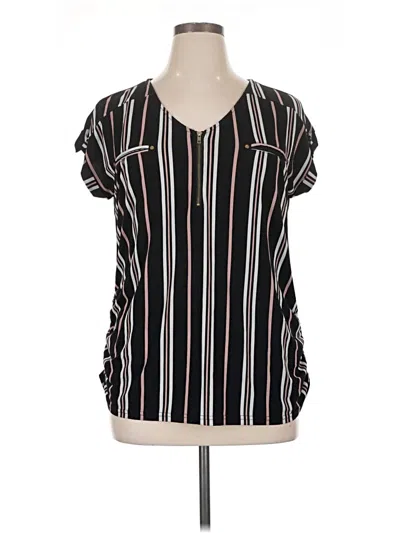 Pre-owned Sweet Wanderer Short Sleeve Henley Shirt In Black