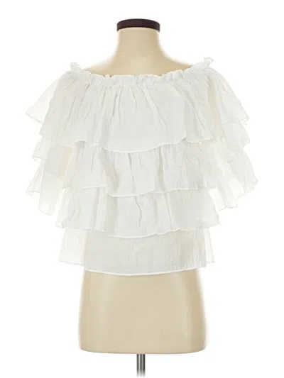 Pre-owned Sweet Wanderer Sleeveless Blouse In White