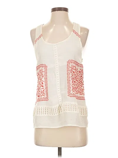 Pre-owned Sweet Wanderer Tank Top Ivory Halter Neckline Tops