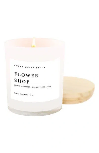 Sweet Water Decor 11-ounce Jar Candle In White