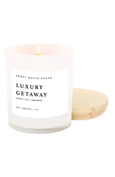 Sweet Water Decor 11-ounce Jar Candle In White