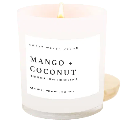 Sweet Water Decor 11oz White Jar Candle