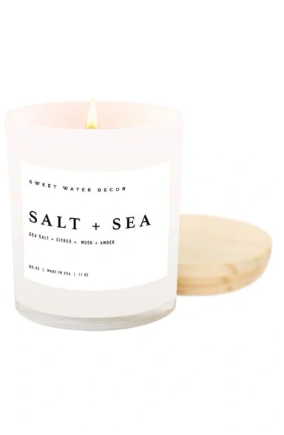 Sweet Water Decor 11oz White Jar Candle In Multi