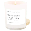 Sweet Water Decor 11oz White Jar Candle In Cashmere And Vanilla