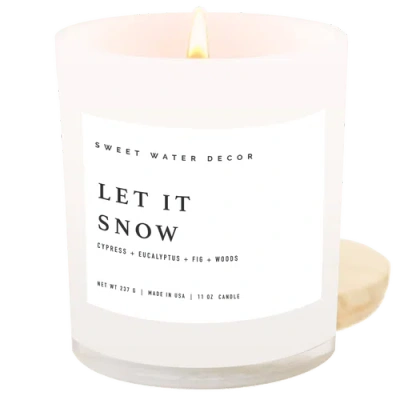 Sweet Water Decor 11oz White Jar Candle
