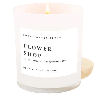 Sweet Water Decor 11oz White Jar Candle In Pink