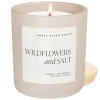 Sweet Water Decor 15oz Matte Jar Candle In Wildflowers & Salt