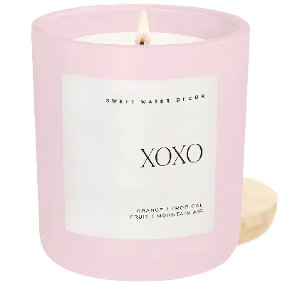 Sweet Water Decor 15oz Pink Matte Candle