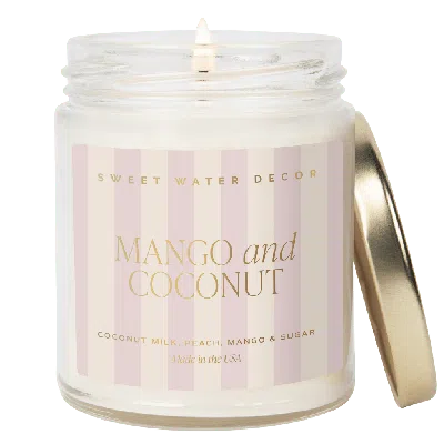 Sweet Water Decor 9oz Clear Jar Glass Candle