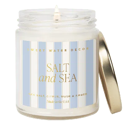 Sweet Water Decor 9oz Clear Jar Glass Candle