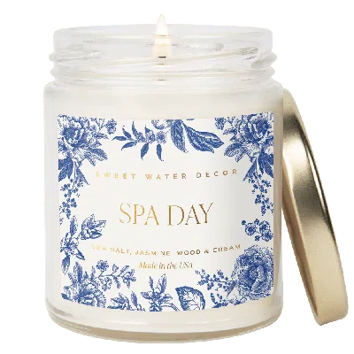 Sweet Water Decor 9oz Clear Jar Glass Candle