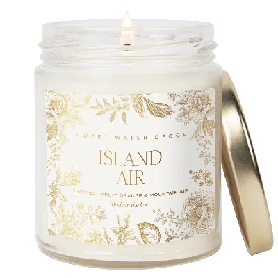 Sweet Water Decor 9oz Clear Jar Glass Candle