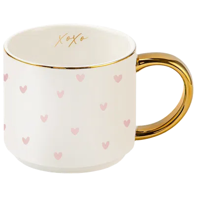 Sweet Water Decor All Over Hearts 14oz Coffee Mug In Pink Hearts