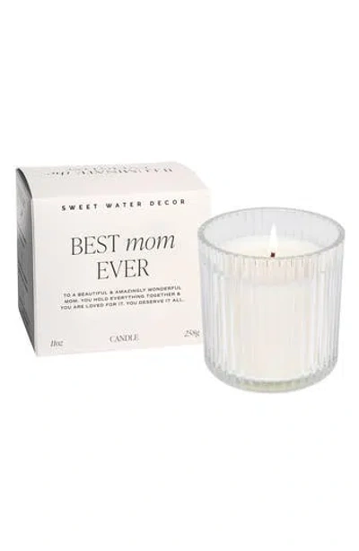 Sweet Water Decor Best Mom Ever Boxed Candle In White