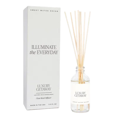 Sweet Water Decor Clear Glass Reed Diffuser In Transparent