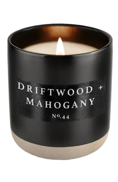 Sweet Water Decor Driftwood Mahogany Candle In Black