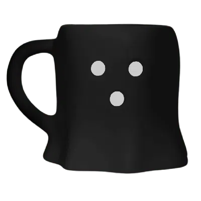 Sweet Water Decor Ghost 12 oz Halloween Coffee Mug In Black