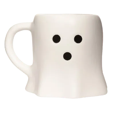 Sweet Water Decor Ghost 12 oz Halloween Coffee Mug In White