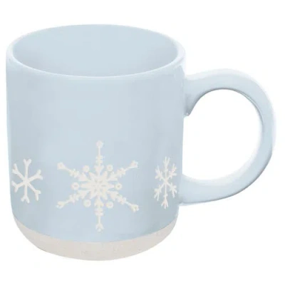 Sweet Water Decor Holiday 14 oz Stoneware Coffee Mug In Snowflakes