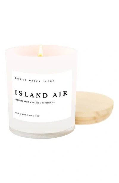 Sweet Water Decor Island Air 11 Oz. Jar Candle In White