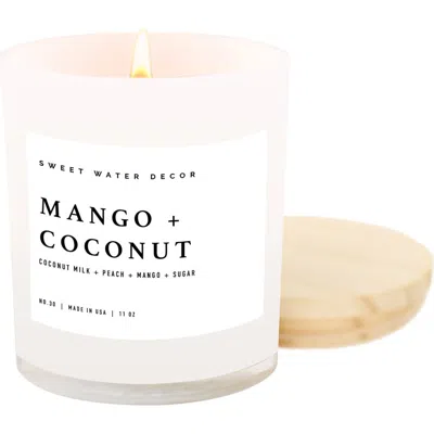 Sweet Water Decor Mango & Coconut 11 Oz. Candle In Multi