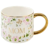 Sweet Water Decor Patterned 14 oz Gold Handle Coffee Mug In Multi