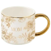 Sweet Water Decor Patterned 14 oz Gold Handle Coffee Mug In Pink