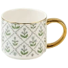 Sweet Water Decor Patterned 14 oz Gold Handle Coffee Mug In Multi