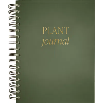 Sweet Water Decor Plant Tracking Journal In Green