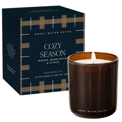 Sweet Water Decor Premium Boxed Fall Candle In Multi