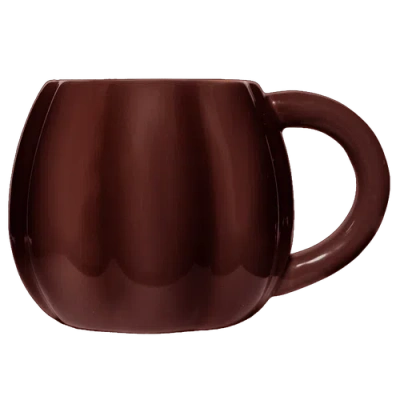 Sweet Water Decor Pumpkin Shaped 19 oz Coffee Mug In Brown