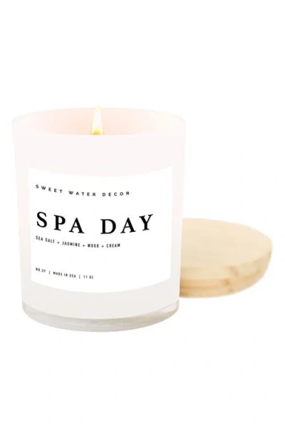 Sweet Water Decor Spa Day 11 Oz. Candle In White