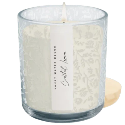 Sweet Water Decor Spring And Summer 12 oz Candle In Blue