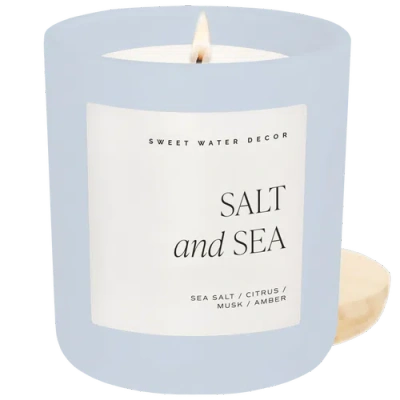 Sweet Water Decor Spring And Summer 15 oz Candles In Blue