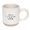 Sweet Water Decor Stoneware Quote Coffee Mug In Neutral