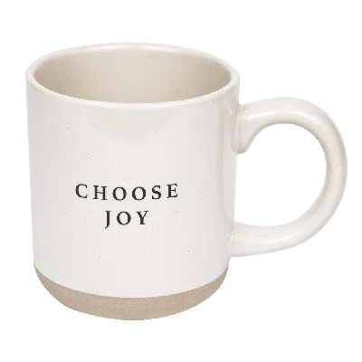 Sweet Water Decor Stoneware Quote Coffee Mug In Choose Joy