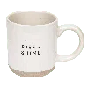 Sweet Water Decor Stoneware Quote Coffee Mug In Rise + Shine
