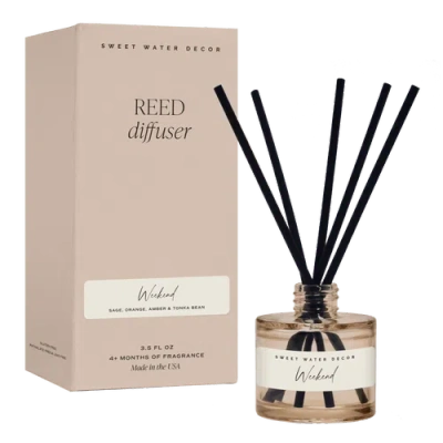 Sweet Water Decor Tinted Glass Reed Diffuser In Brown