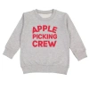 Sweet Wink Apple Picking Crew Sweatshirt In Gray