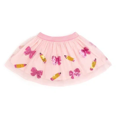 Sweet Wink Kids'  Back To School Cutie Sequin Tutu In Pink