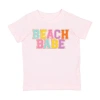 Sweet Wink Beach Babe Patch Short Sleeve T-shirt In Pink