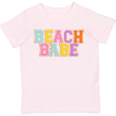 Sweet Wink Kids'  Beach Babe Patch Short Sleeve T-shirt In Pink