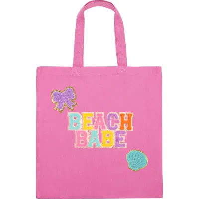 Sweet Wink Kids'  Beach Babe Patch Tote In Pink