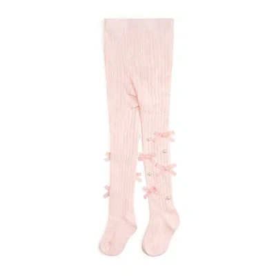 Sweet Wink Kids'  Bedazzled Bow Tights In Animal Print