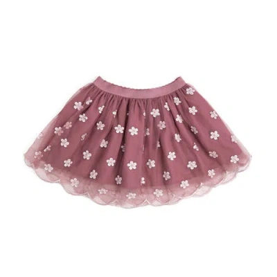 Sweet Wink Kids'  Berry Floral Embroidered Tutu Skirt In Red