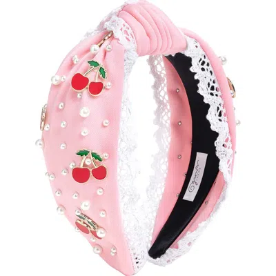 Sweet Wink Kids'  Berry Gemstone Headband In Pink
