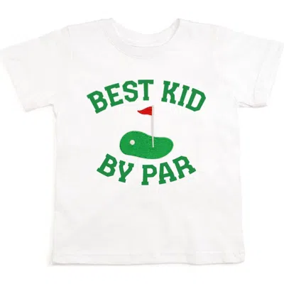 Sweet Wink Best Kid By Par Patch Short Sleeve T-shirt In White