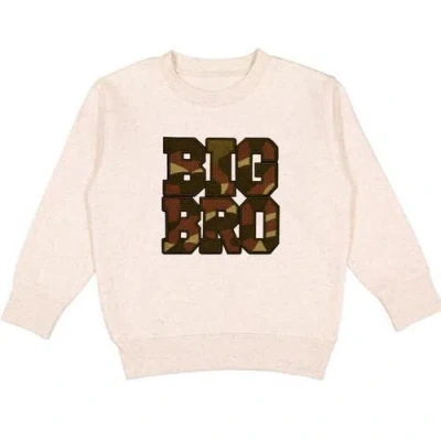 Sweet Wink Kids'  Big Bro Camo Patch Sweatshirt In Neutral