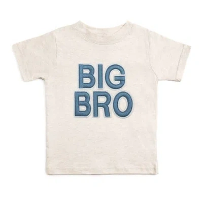 Sweet Wink Boys' Big Bro Embroidered Patch Short Sleeve T-shirt - Baby, Little Kid In Neutral